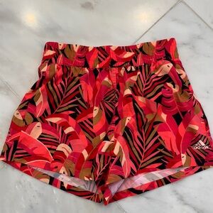 adidas Women's Vibrant Tropical Athletic Shorts